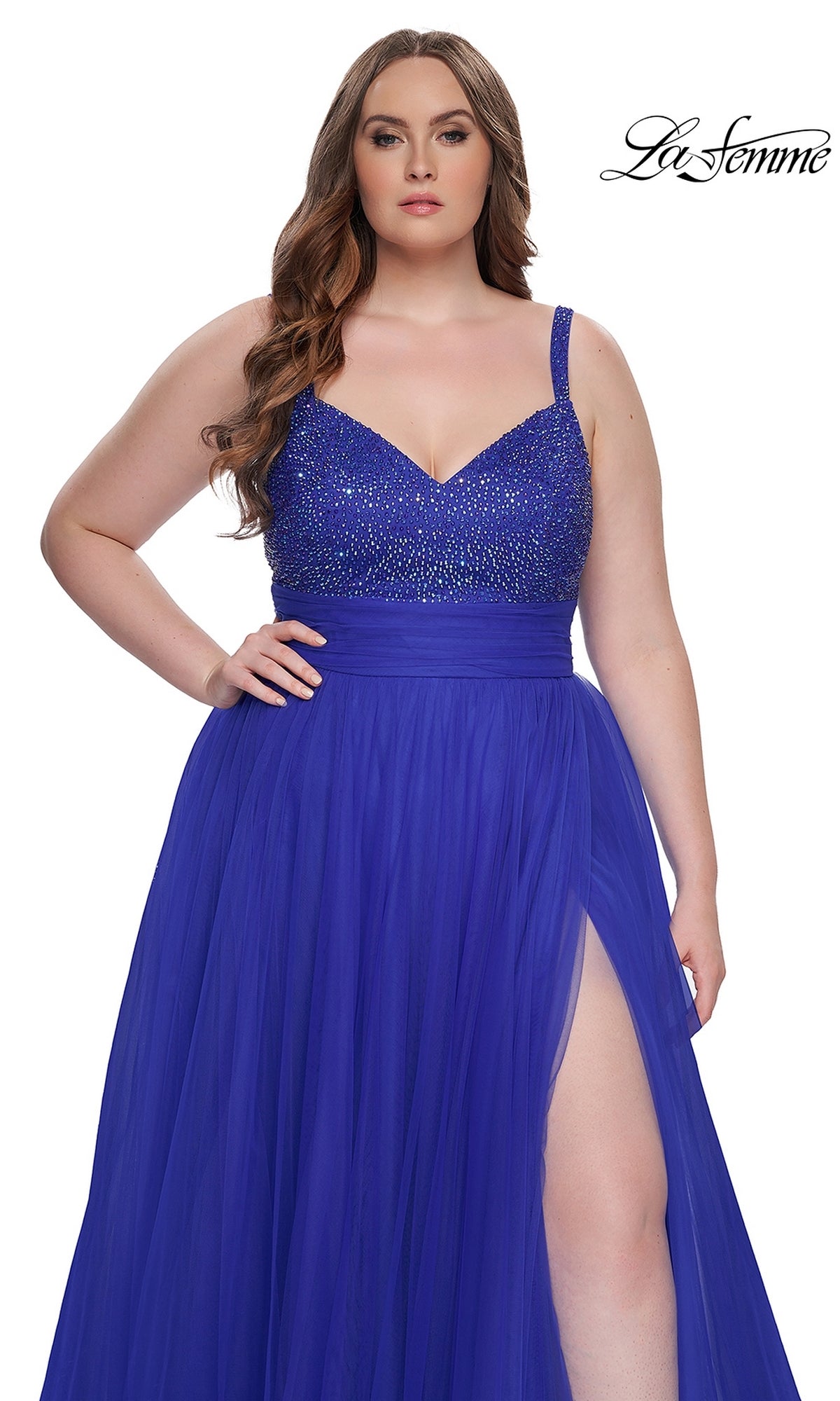 Blue plus size homecoming dresses deals