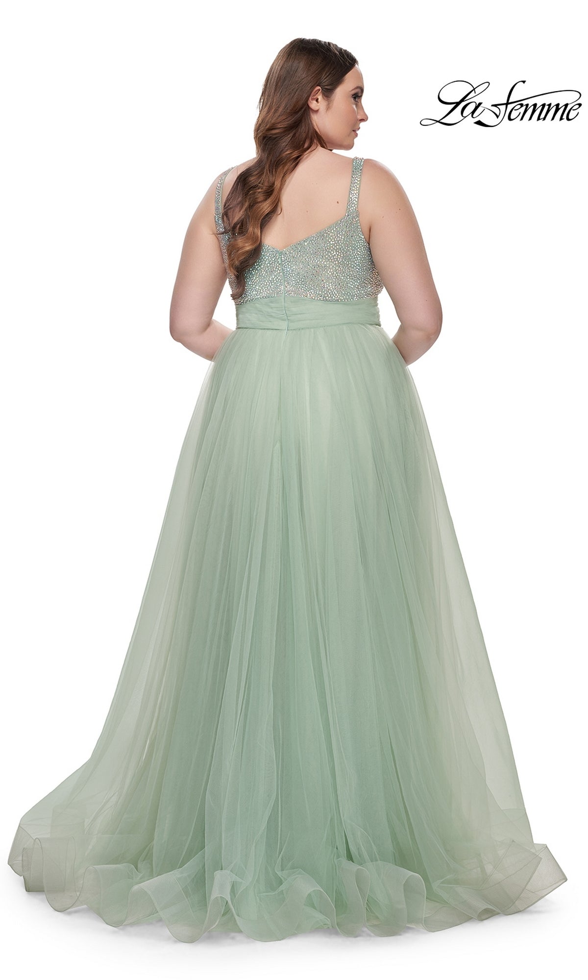  La Femme 31251 Plus-Size Formal Prom Dress