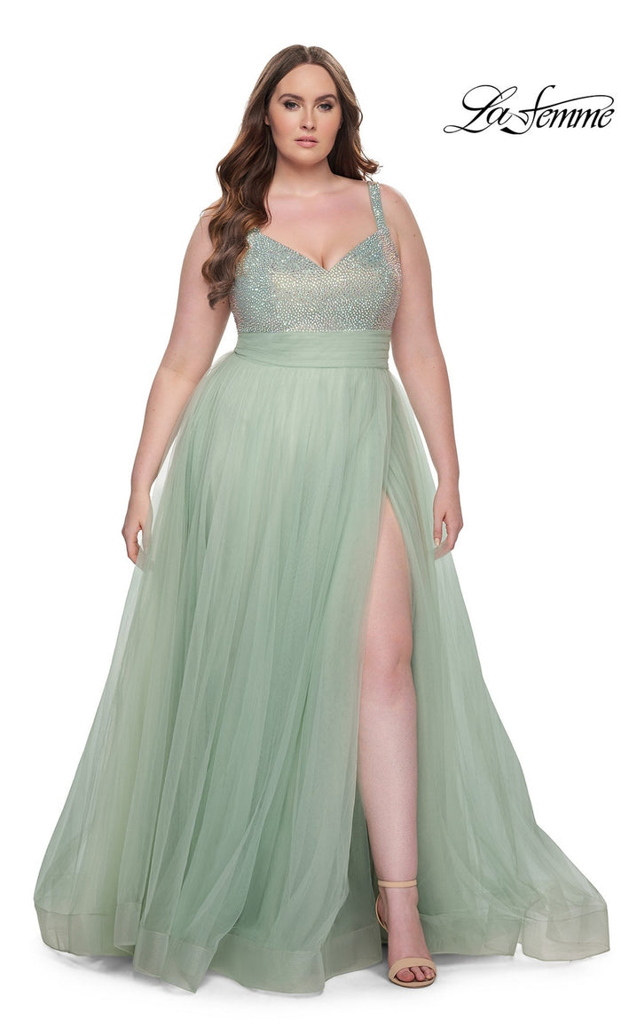 Sage La Femme 31251 Plus-Size Formal Prom Dress