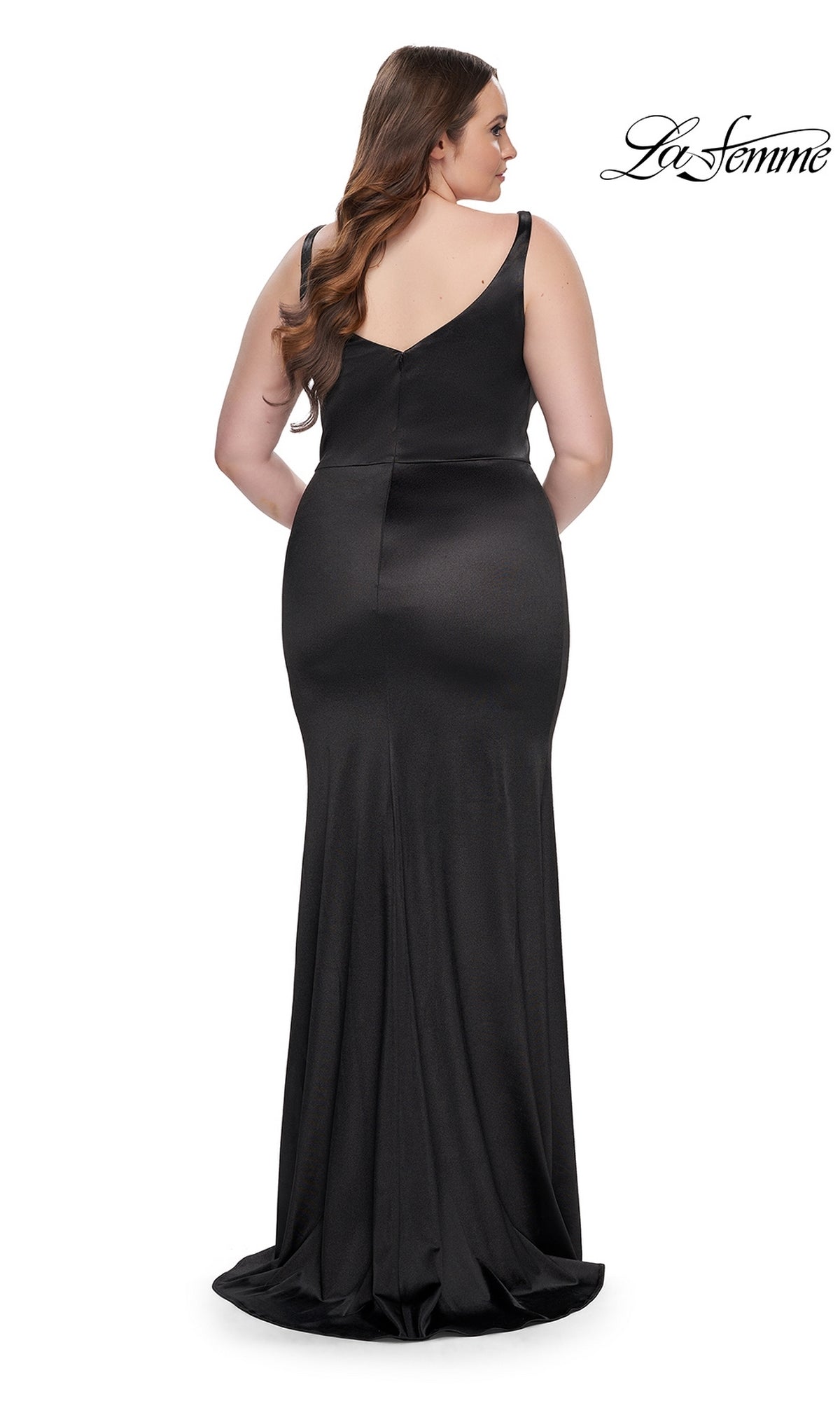 black mermaid prom dress plus size Black Mermaid Long Sleeve Off the Shoulder Plus Size Prom Dress