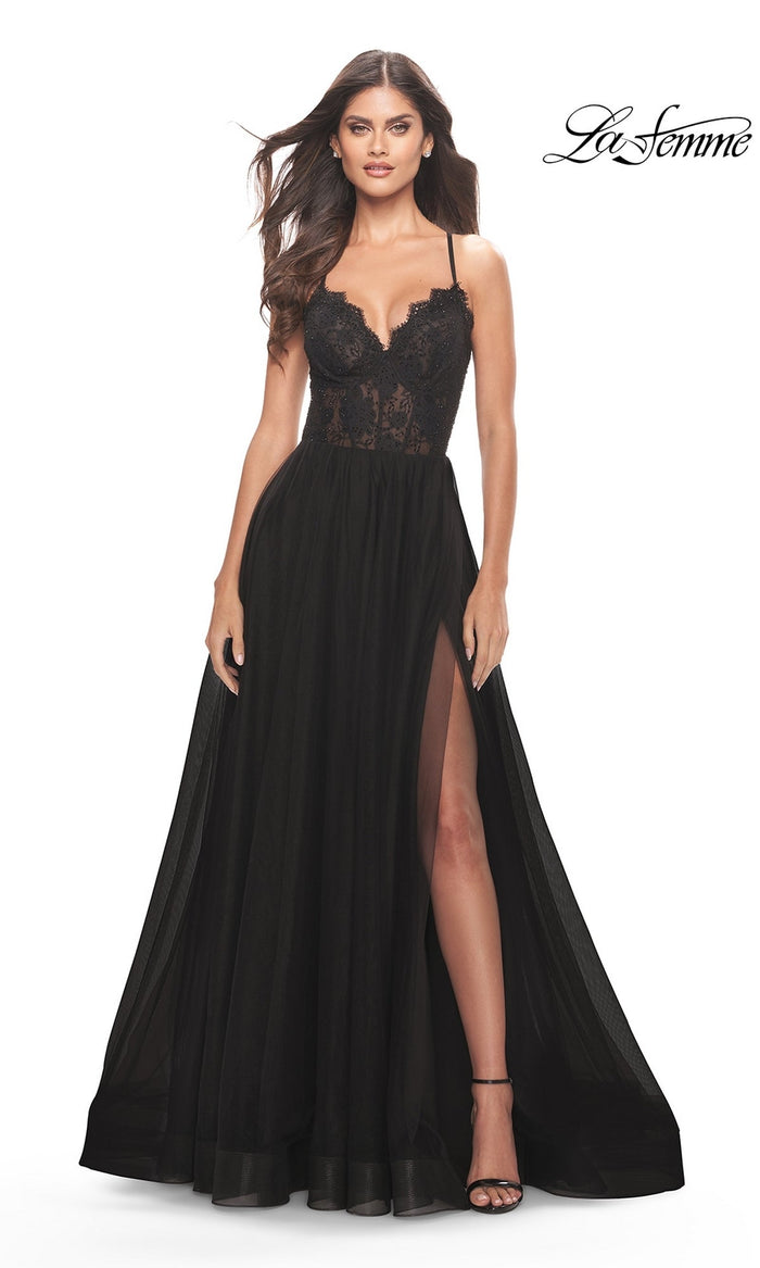 Black La Femme 31271 Formal Prom Dress