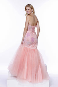  Cheap Pink Mermaid Prom Dress