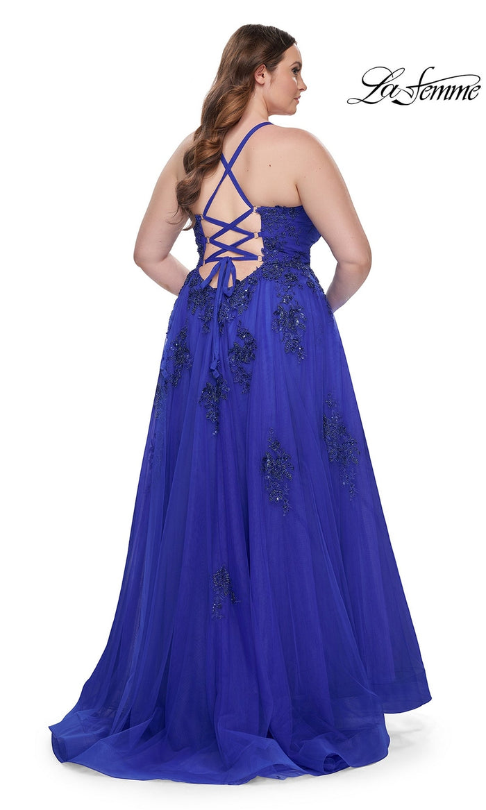  La Femme 31378 Plus-Size Formal Prom Dress