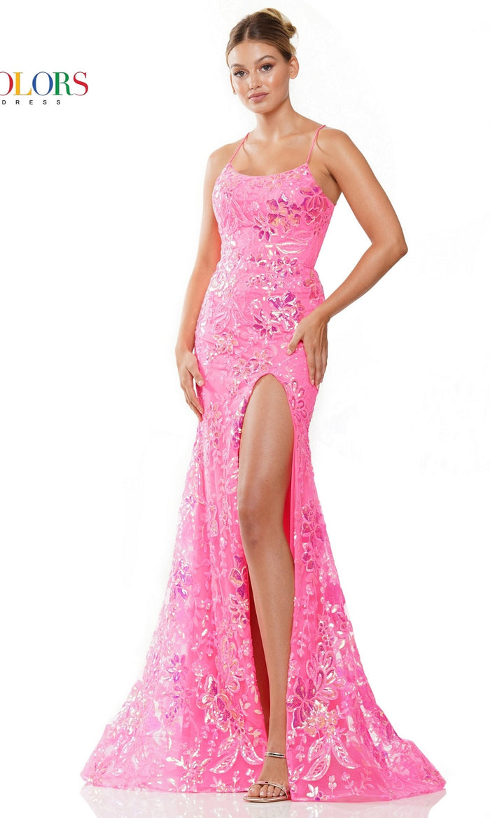 Hot Pink Colors Dress 3139 Formal Prom Dress