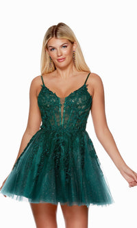 Pine Short Dress By Alyce For Homecoming 3140