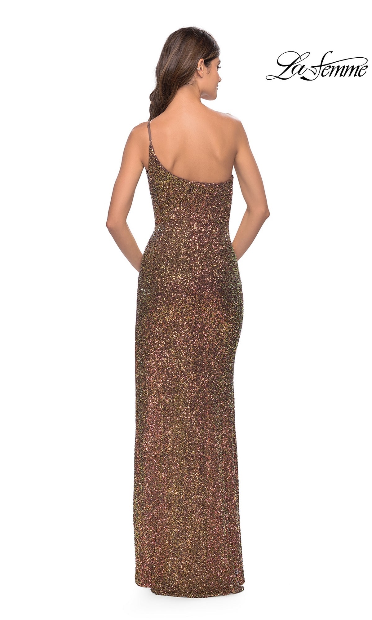 bronze prom dress La Femme Dress 31426 Formal Prom Dress Bronze / 8