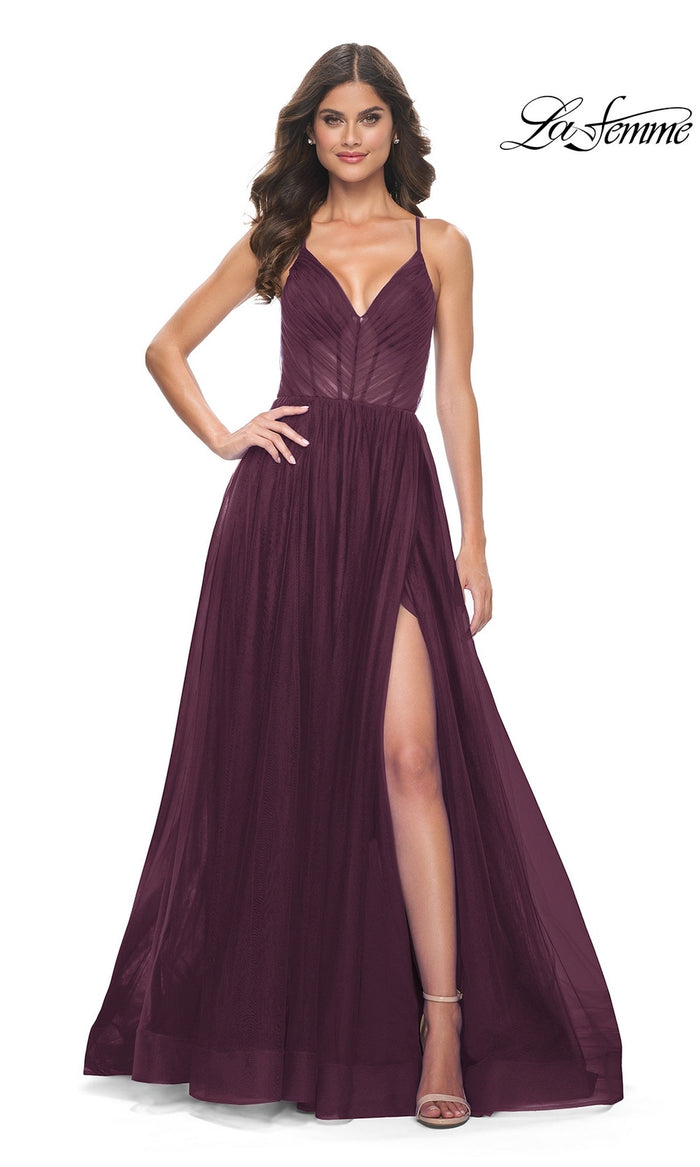 Dark Berry La Femme 31457 Formal Prom Dress