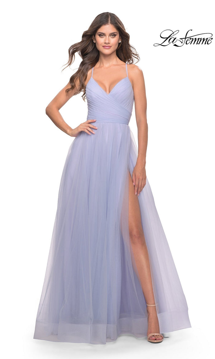 Light Periwinkle La Femme 31501 Formal Prom Dress