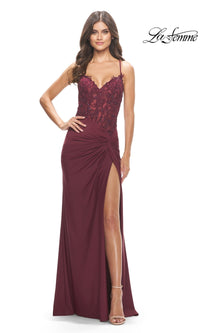 Dark Berry La Femme 31520 Formal Prom Dress