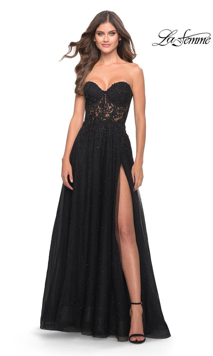Black La Femme 31525 Formal Prom Dress