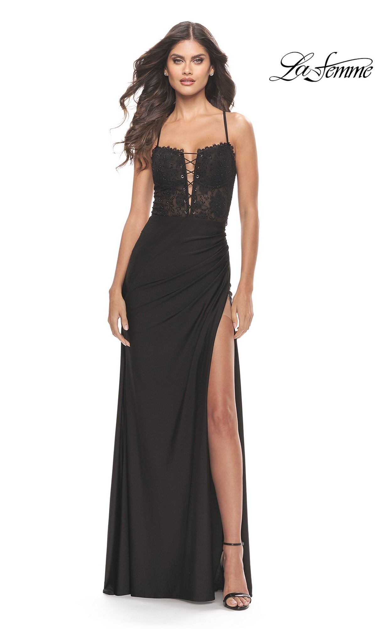 Black La Femme 31567 Formal Prom Dress