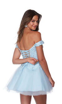  Off-Shoulder Babydoll Homecoming Dress 3156