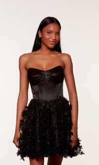 Black Short Dress By Alyce For Homecoming 3173