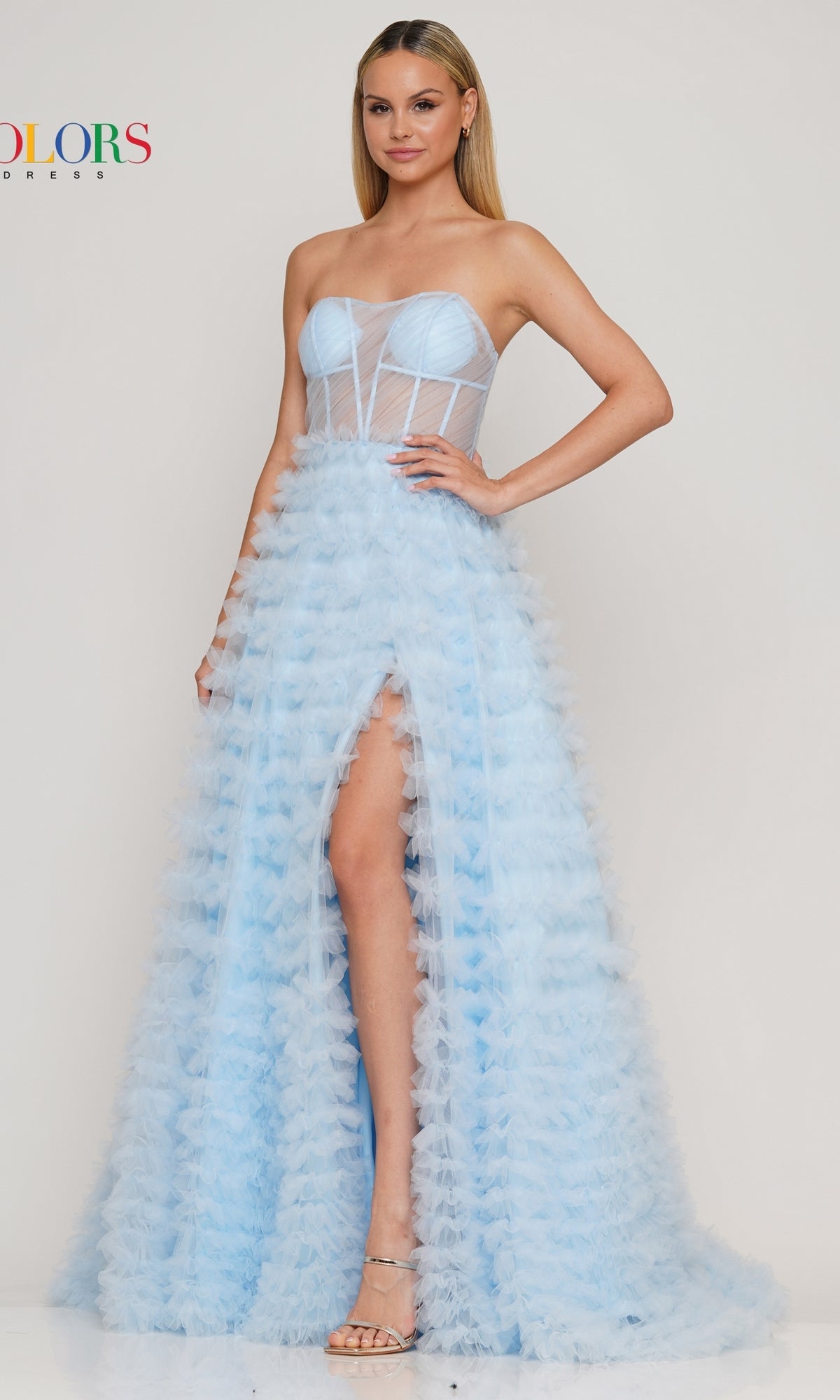 Light Blue Colors Dress 3184 Formal Prom Dress