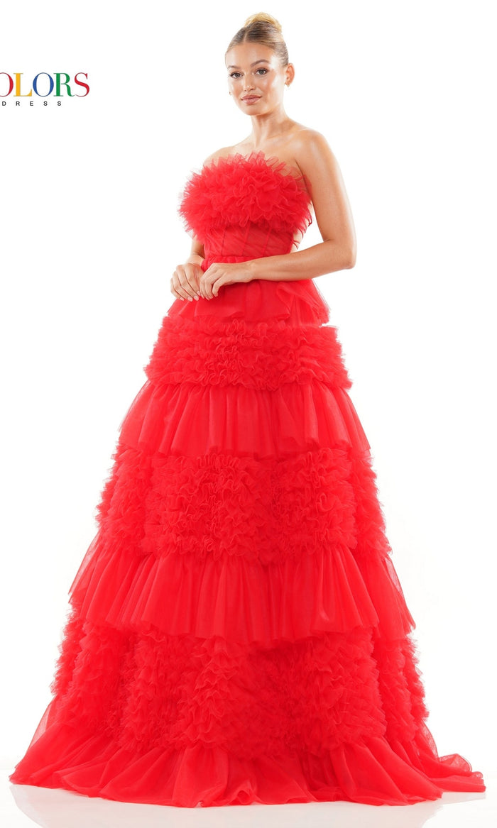 Red Colors Dress 3185 Formal Prom Dress