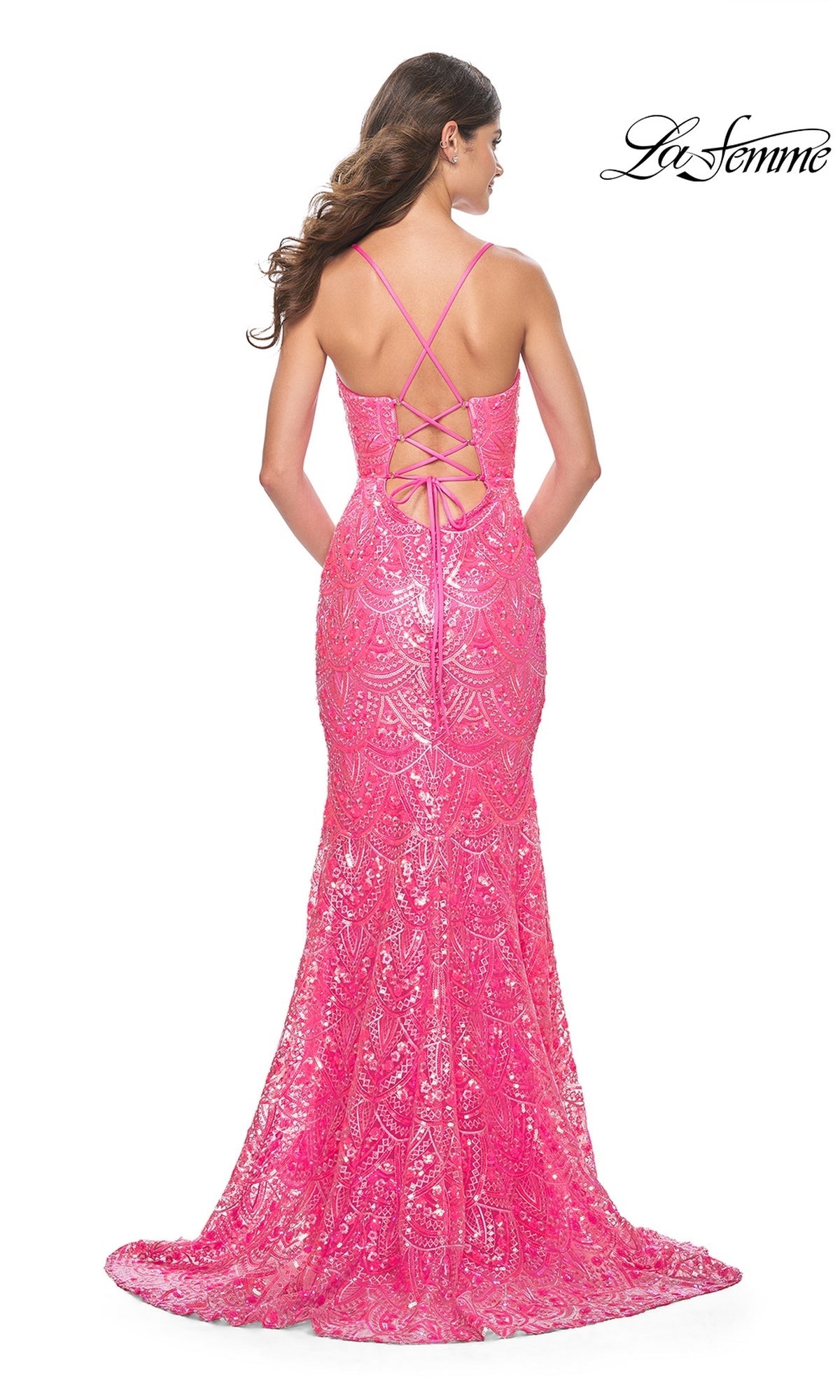 prom dresses los angeles ca La Femme Dress 31865 Formal Prom Dress Nude / 12