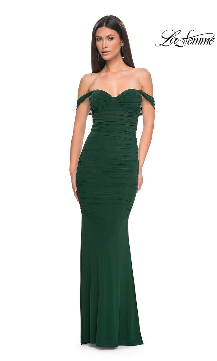 Dark Emerald La Femme 31914 Formal Prom Dress