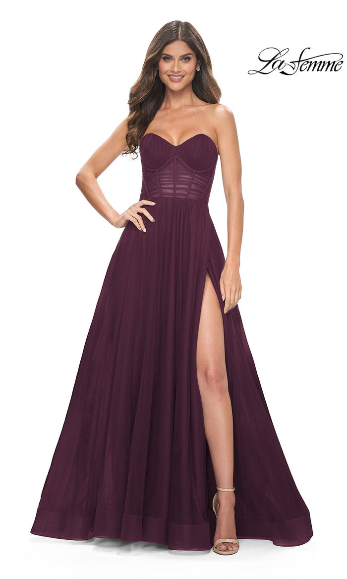 Dark Berry La Femme 31971 Formal Prom Dress