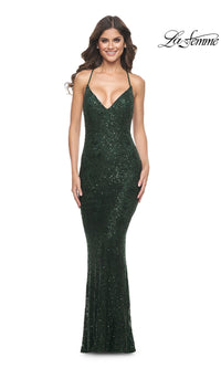 Dark Emerald La Femme 31973 Formal Prom Dress