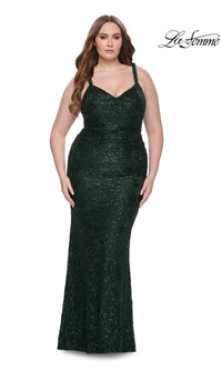 Emerald La Femme 31982 Plus-Size Formal Prom Dress