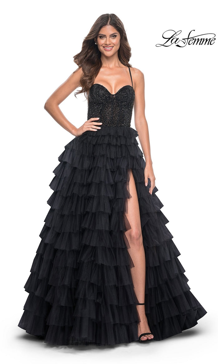 Black La Femme 32002 Formal Prom Dress