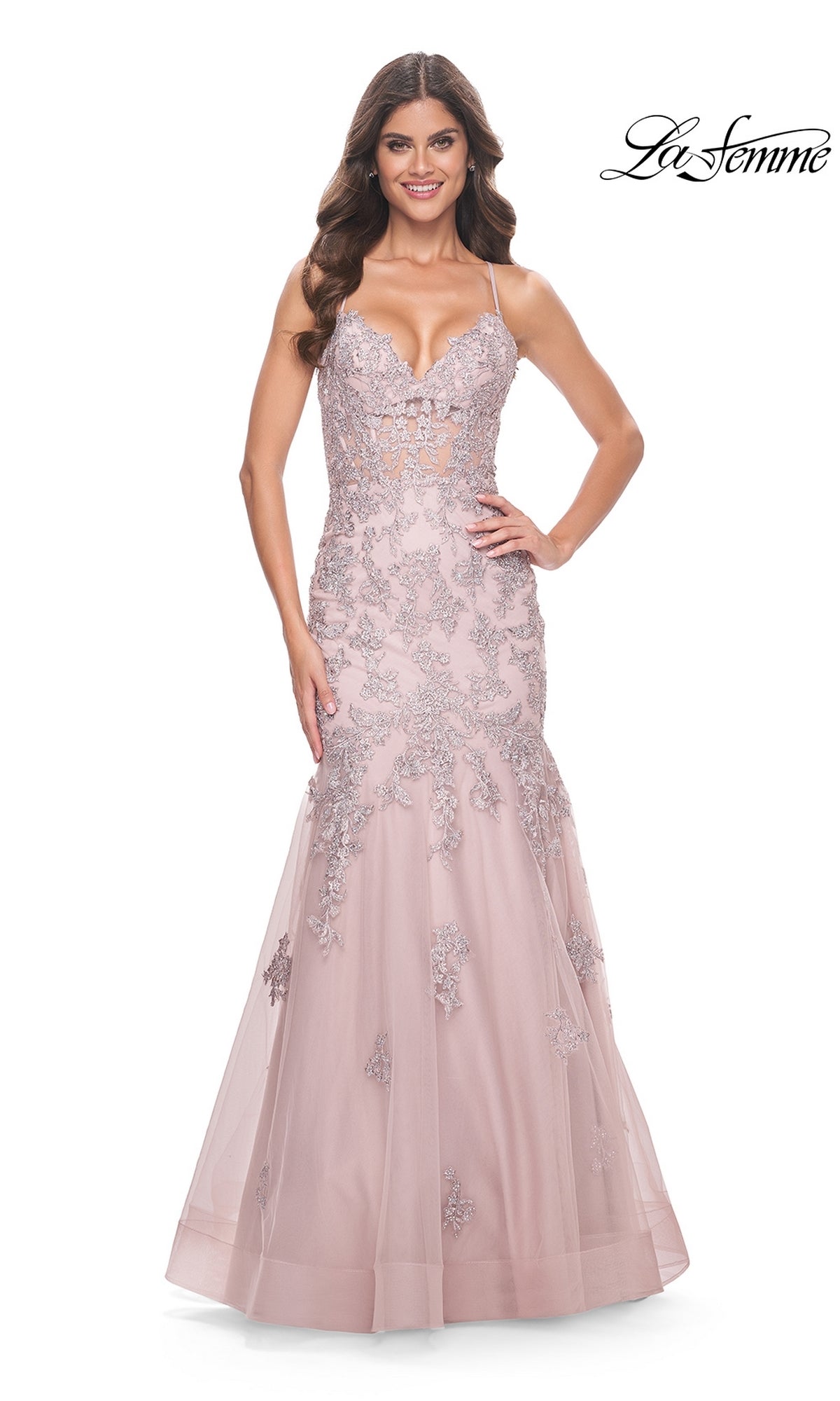Mauve La Femme 32004 Formal Prom Dress