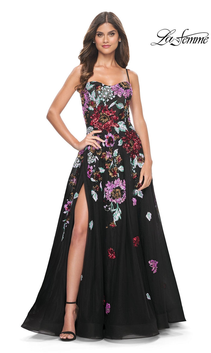Black La Femme 32019 Formal Prom Dress