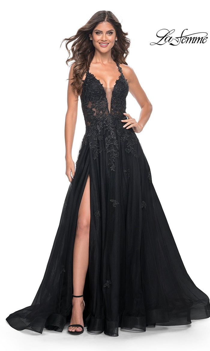 Black La Femme 32022 Formal Prom Dress