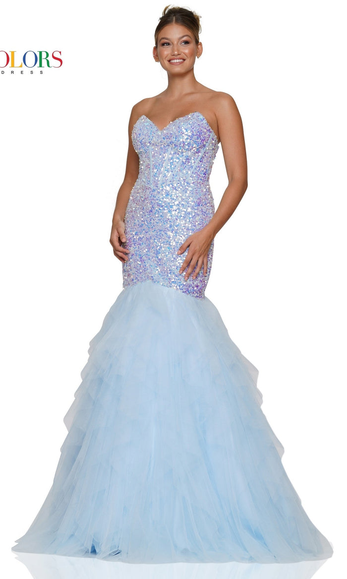 Light Blue Colors Dress 3202 Formal Prom Dress