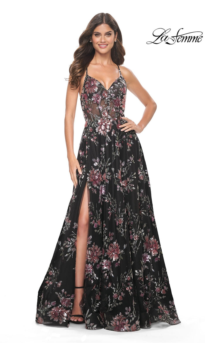 Black La Femme 32031 Formal Prom Dress