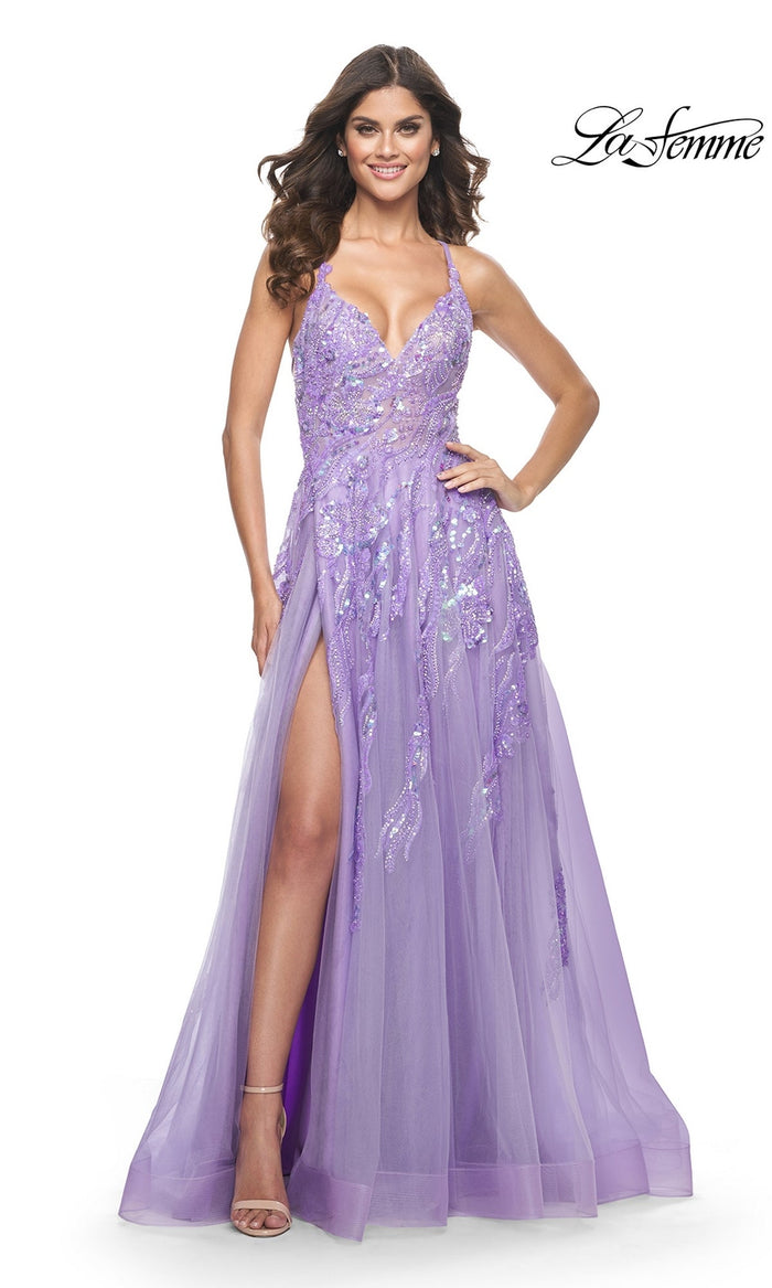 Lavender La Femme 32032 Formal Prom Dress