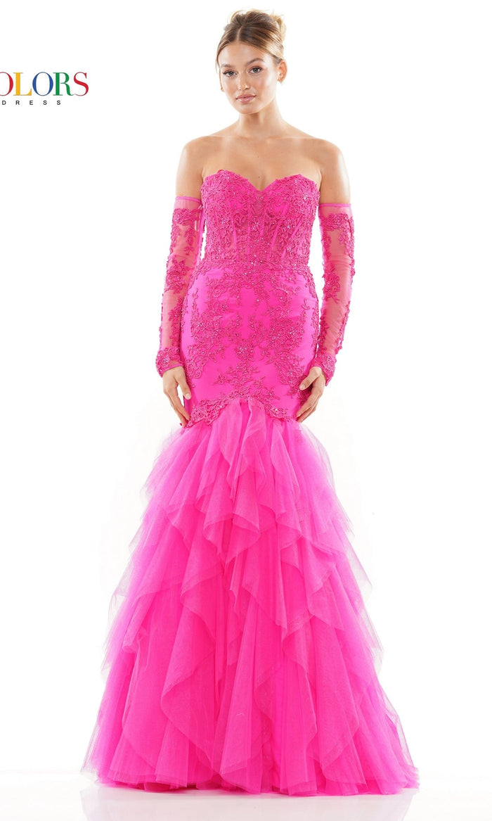 Hot Pink Colors Dress 3204 Formal Prom Dress