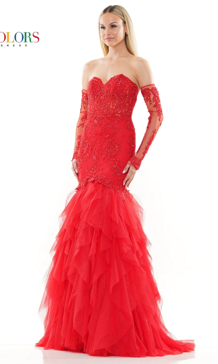 Red Colors Dress 3204 Formal Prom Dress