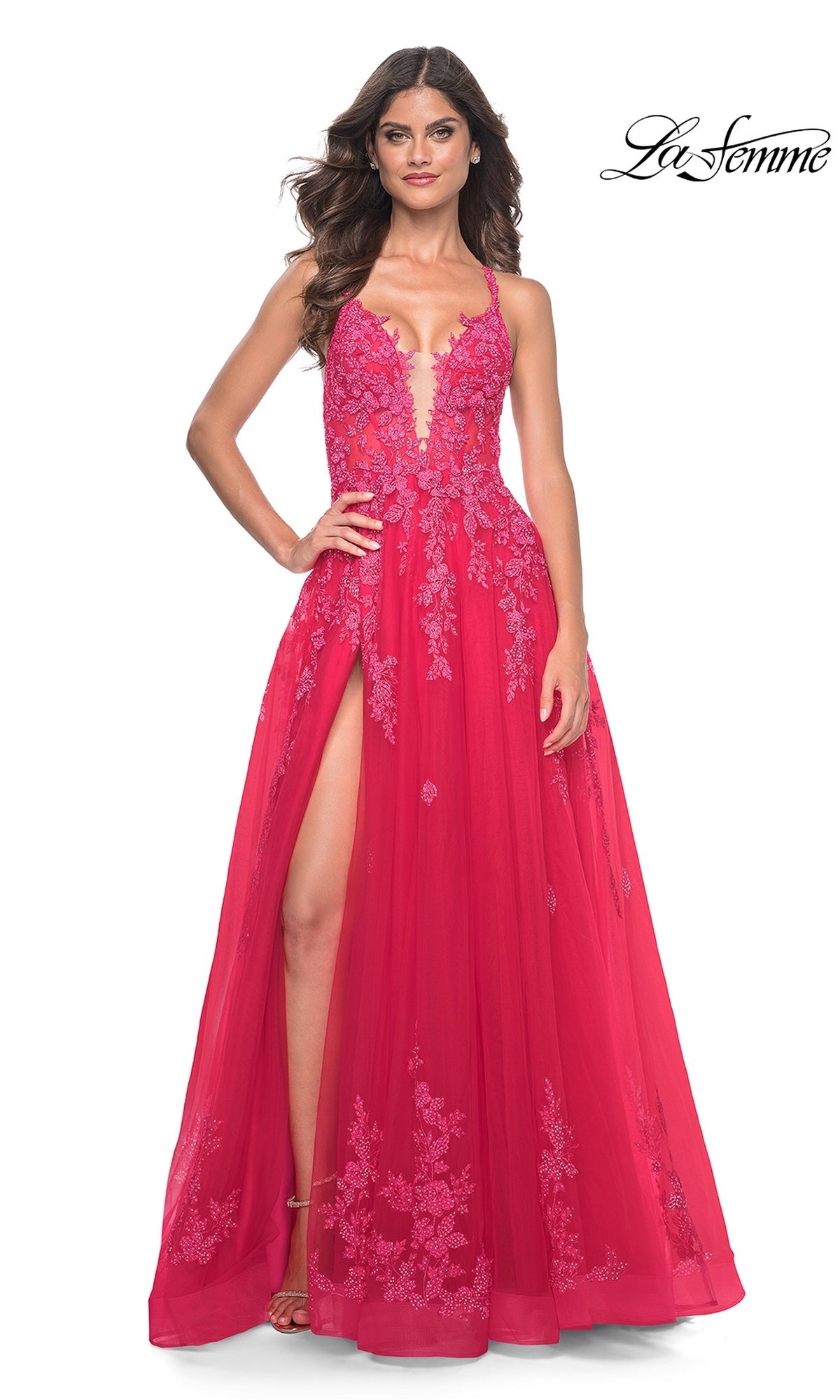 La Femme 32062 Prom Dress - Teal | NewYorkDress La Femme 32062 Prom Dress - Teal | NewYorkDress