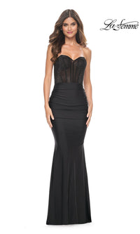 Black La Femme 32069 Formal Prom Dress - Image