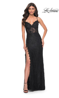 Black La Femme 32080 Formal Prom Dress