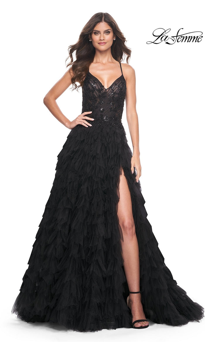Black La Femme 32108 Formal Prom Dress