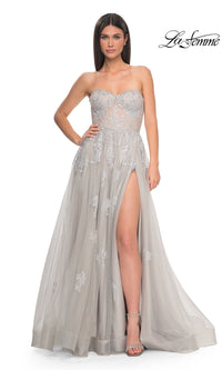 Silver La Femme 32111 Formal Prom Dress