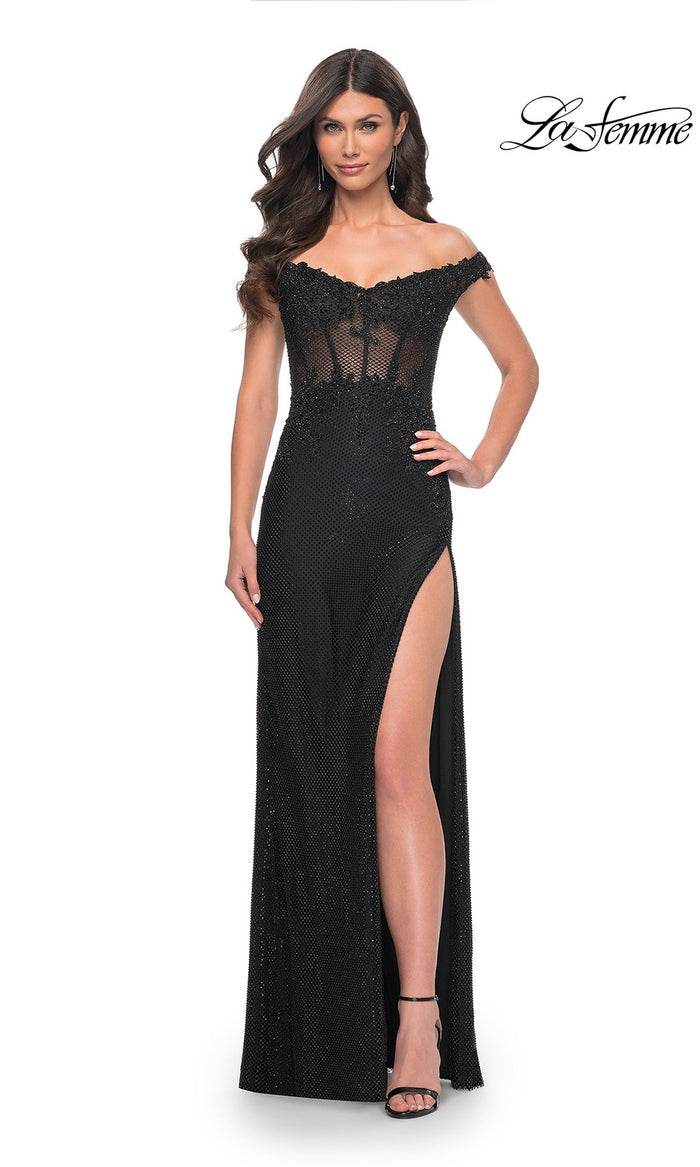Black La Femme 32116 Formal Prom Dress