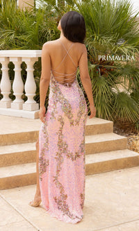  Primavera Ornate Long Sequin Formal Dress 3211