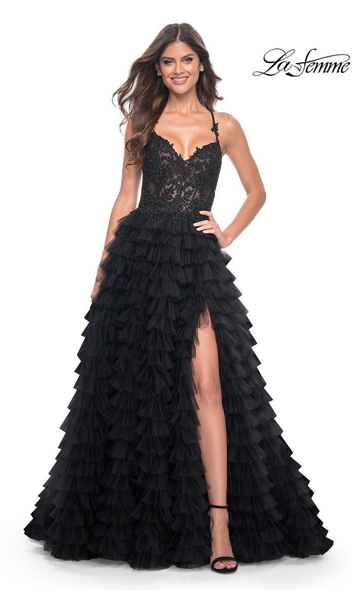 Black La Femme 32128 Formal Prom Dress