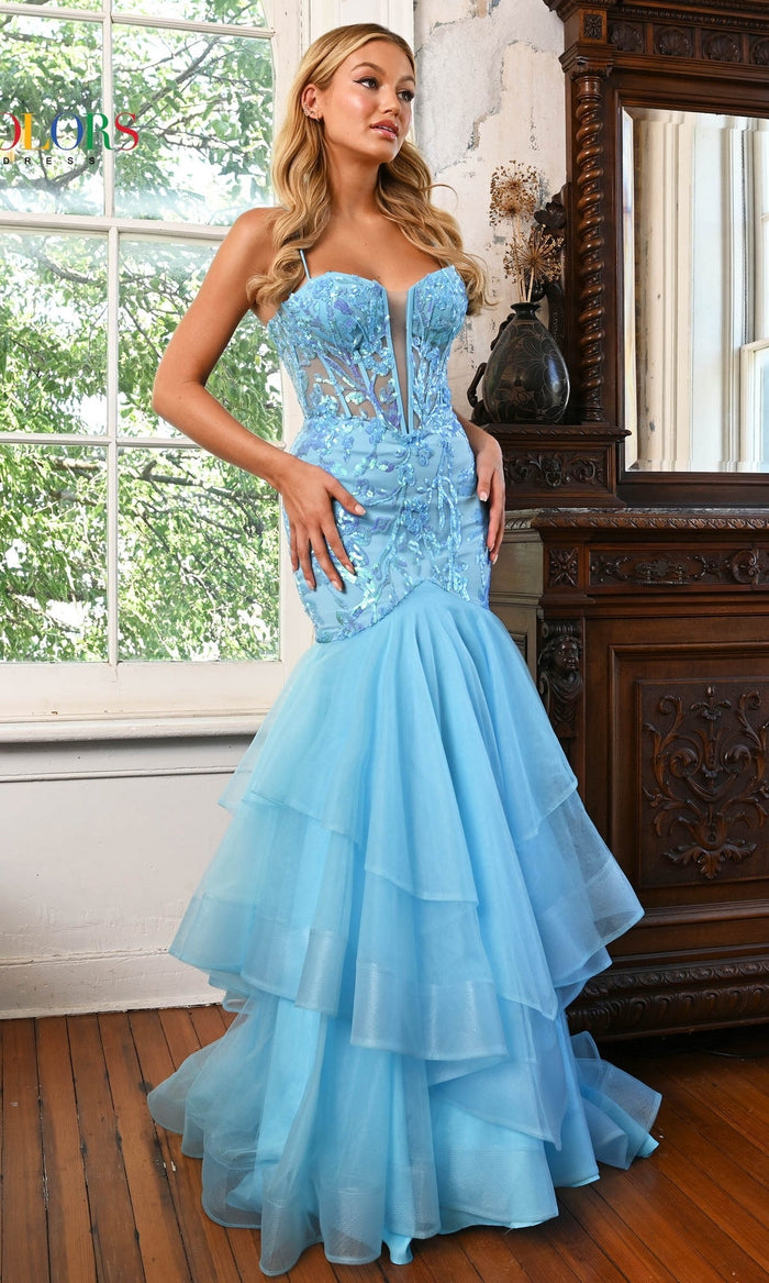 Turquoise Colors Dress 3212 Formal Prom Dress