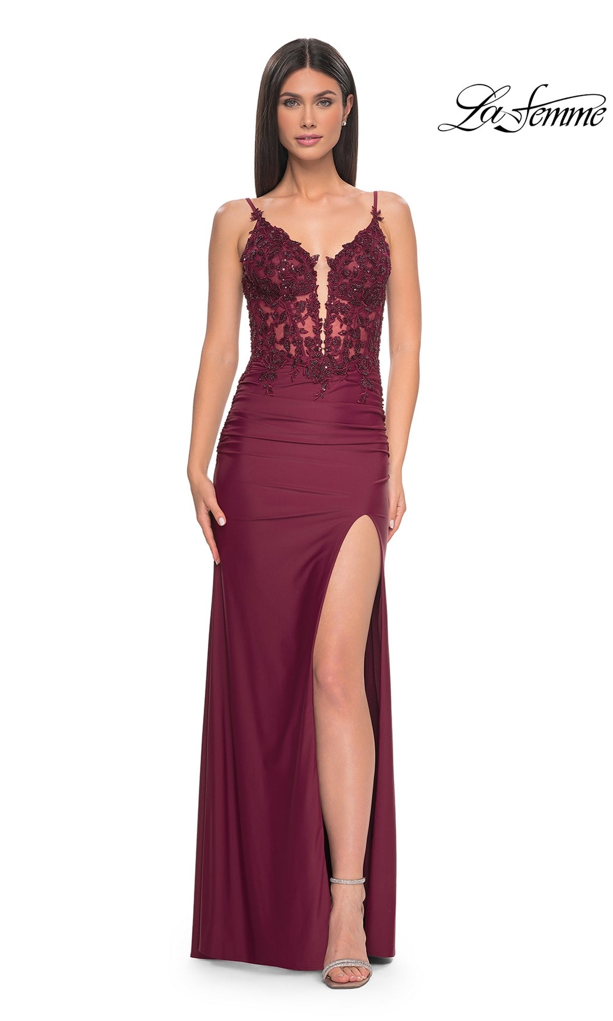 Dark Berry La Femme 32132 Formal Prom Dress