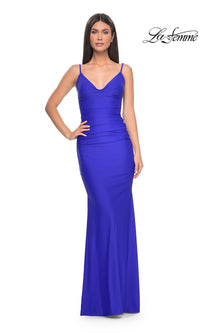 Royal Blue La Femme 32153 Formal Prom Dress