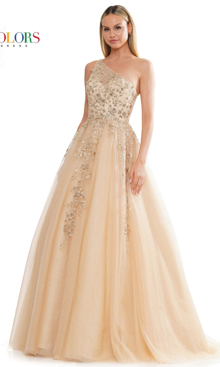 Gold Colors Dress 3217 Formal Prom Dress