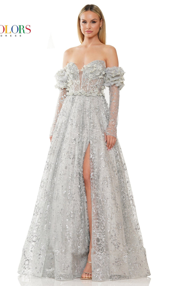 Silver Colors Dress 3220 Formal Prom Dress