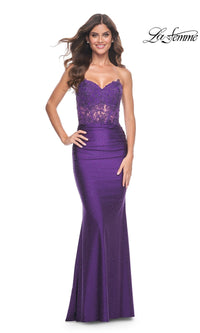 Royal Purple La Femme 32254 Formal Prom Dress