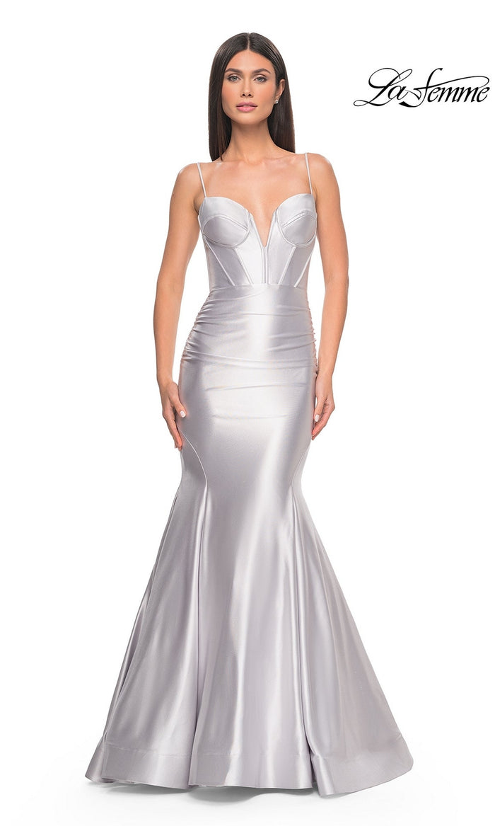 Silver La Femme 32269 Formal Prom Dress