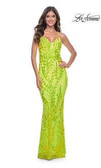 Bright Green La Femme 32343 Formal Prom Dress
