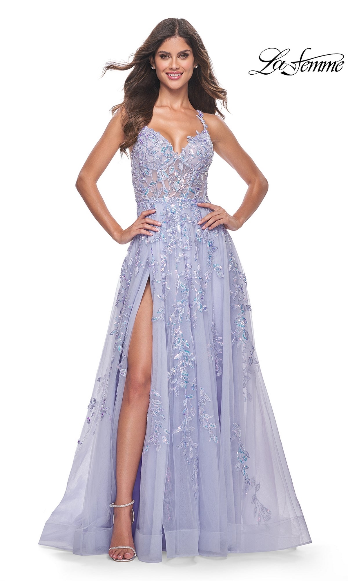 La Femme 32349 Dress | La Femme Dresses | Formal Approach 10 / Light Periwinkle La Femme 32349 Dress | La Femme Dresses | Formal Approach 10 / Light Periwinkle